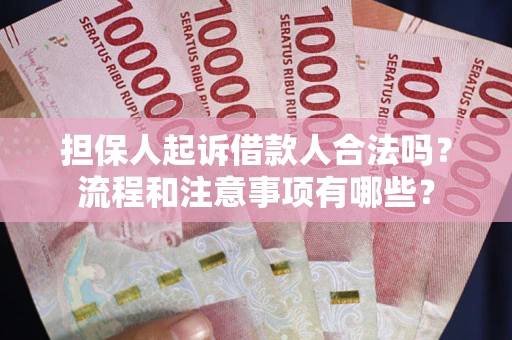 武汉担保人起诉借款人合法吗？流程和注意事项有哪些？
