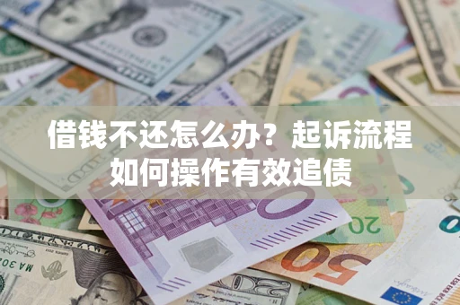 武汉借钱不还怎么办？起诉流程如何操作有效追债