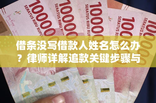 武汉借条没写借款人姓名怎么办？律师详解追款关键步骤与证据链构建