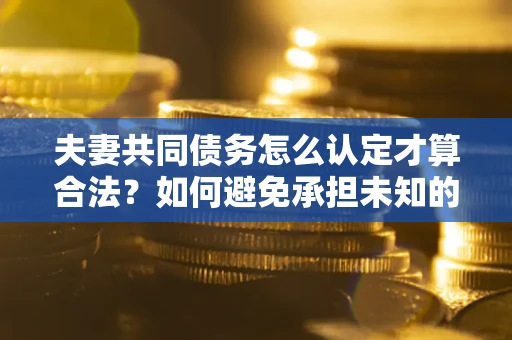 武汉夫妻共同债务怎么认定才算合法？如何避免承担未知的债务风险？