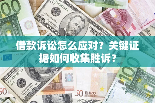 武汉借款诉讼怎么应对？关键证据如何收集胜诉？