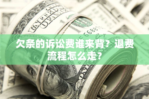 武汉欠条的诉讼费谁来背？退费流程怎么走？